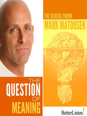 cover image of The Question of Meaning